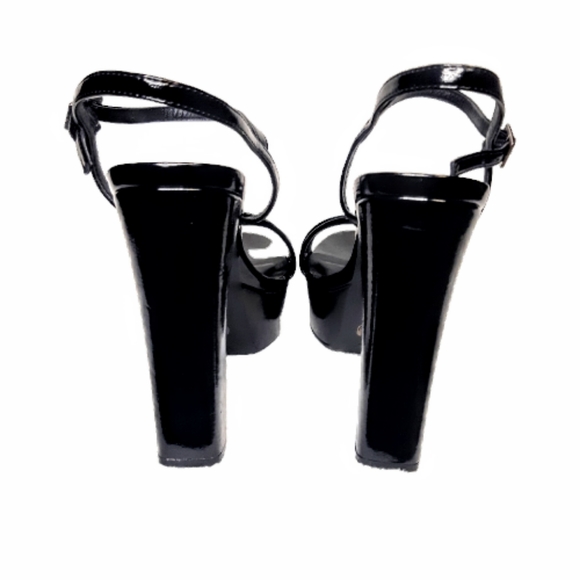 Chinese Laundry Amella Platform Sandal Strapy Buckle chunky block heel Black - Picture 6 of 9